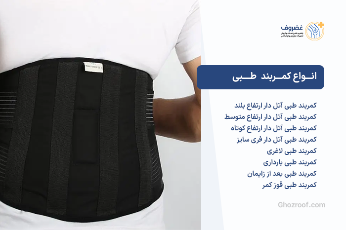 انواع کمربند طبی